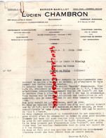 03-MOULINS RARE DOCUMENT LUCIEN CHAMBRON-BERGER BARILLOT A COMTE DE NICOLAY CHATEAU DU CREUX VALLON EN SULLY-1932- - Agriculture