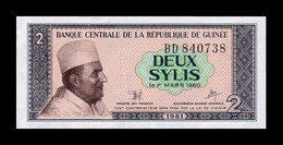 Guinea 2 Sylis 1981 Pick 21 Sc Unc - Guinea