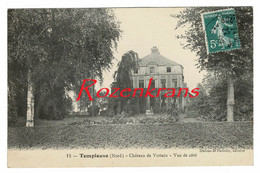Templeuve Chateau De Vertain Vue De Cote CPA RARE France Frankrijk Carte Postale Animee - Other & Unclassified
