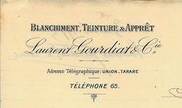 1913  ENTETE Gourdiat Tarare Rhone Teinturerie Pour Vairet Baudot Briqueterie Devenue EcoMuséee à Ciry Le Noble - 1900 – 1949