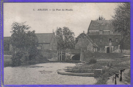 Carte Postale 59. Arleux  Le Pont Du Moulin Très Beau Plan - Arleux