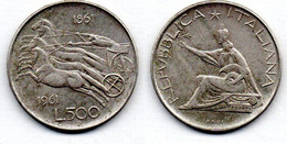 MA 20242 / Italie - Italien - Italy   500 Lires 1961 R TTB - 500 Lire