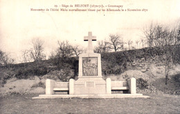 SIEGE DE BELFORT  -  GROSMAGNY  -  Monument De L' Abbé Miclo Mortellement Blessé Par Les Allemands Le 2 Novembre 1870. - Belfort – Siège De Belfort