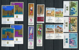 Israel - 1971 - About Complete Year Set - MNH ** Tab - Mi/Phil 495-537 + BL8 But 2 Values Lacking - Cv € 29,90 - 3 Scans - Años Completos