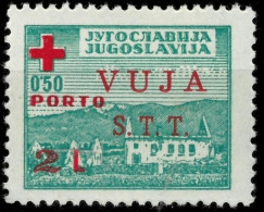 Yugoslavia - Trieste Zona B 1948  Red Cross MI 2  MNH/ Disturbed Gum - Neufs