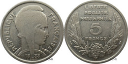 France - IIIe République - 5 Francs Bazor / Bedoucette 1933 Grand écartement - TTB/XF45 - Fra4773 - 5 Francs