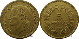 France - IIIe République - 5 Francs Lavrillier Bronze-aluminium 1940 - SUP/AU58 - Fra4691 - 5 Francs