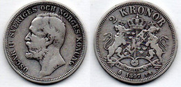 MA 20366 / Suède - Sweden -Schweden 2 Kronor 1897 TB - Zweden