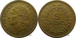 France - GPRF - 5 Francs Lavrillier Bronze-aluminium 1946 - TTB+/AU50 - Fra4693 - 5 Francs