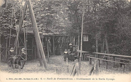 Fontainebleau           77           Etablissement De La Roche Eponge . Balançoire.      N° 6       (voir Scan) - Fontainebleau
