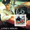 S. Tomè 2003, Elvis, Cars, Motorbyke, BF IMPERFORATED - Elvis Presley