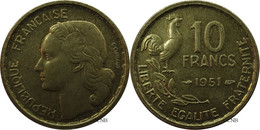 France - IVe République - 10 Francs Guiraud 1951 - SUP/AU58 - Fra4647 - 10 Francs