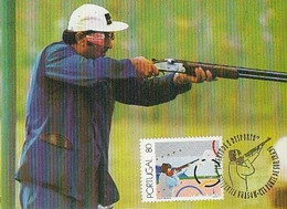 Portugal & Maximum Card,  Youth Is Sport, Shooting, Ponte De Sor  1993 (240) - Tiro (armas)