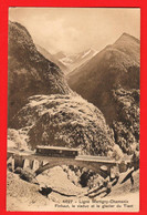 FKK-05 Chemin De Fer De Martigny-Châtelard-Chamonix  Viaduc Et Glacier Du Trient. Cachet Miliraire 1909  Burgy 4627 - Martigny