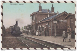 6AI2473 AUNEUIL LA GARE TRAIN 2 SCANS - Auneuil