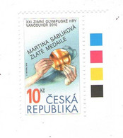 Czech Republic 2010 -  Gold Winner M. Sablikova,  Color Test In Edge, 1 Stamps, MNH - Invierno 2010: Vancouver