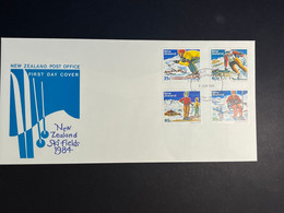 (4 Oø 44) New Zealand FDC - 1984 - NZ Ski Fields - FDC