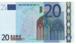 20 EURO  "U"   FRANCIA    Trichet    L 034 C2  Ch. 95  /  FDS - UNC - 20 Euro