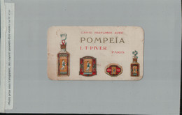 Carte Parfumée Publicitaire LT PIVER Paris Parfum Pompeïa   Nouvelle Galerie Valenciennes  (FEVR 2023 448) - Anciennes (jusque 1960)