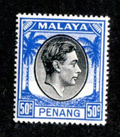 105 BCx Penang 1949 Scott 19 Mnh** ( All Offers 20% Off! ) - Penang