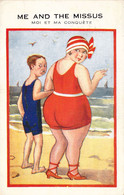 HUMOUR - Me And The Missus - Moi Et Ma Conquête - Femme Ronde - Illustration Non Signée - Carte Postale Ancienne - Humour