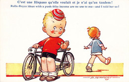 HUMOUR - Illustration Signée - D TEMPEST - C'est Une Hispano Qu'elle Voulait - Enfants - Carte Postale Ancienne - Humour