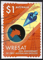 AUSTRALIA 2017 $1 Multicoloured, WRESAT Micro Cuts Self Adhesive FU - Used Stamps