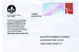 Enveloppe PàP POSTREPONSE Nos Petits Frères Et Soeurs - Listos Para Enviar: Respuesta /Luquet