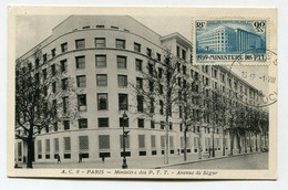 !!! CARTE MAXIMUM MINISTERE DES PTT CACHET DE PARIS DU 1/8/1939 - 1930-1939