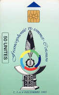 BENIN - CHIP CARD - VIe FRANCOPHONIE SOMMET - TABLE CHART ON BACK - Bénin