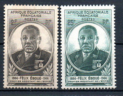 Col33 Colonie AEF Afrique  N° 206 & 207 Neuf X MH  Cote : 3,00€ - Neufs