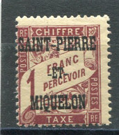 SAINT-PIERRE ET MIQUELON N° 18 *  (Taxe)  (Neuf Charnière) - Postage Due