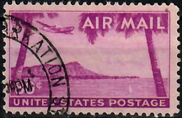 1952 Diamond Head Honolulu, Hawaii Sc C46 / YT A 45 / Mi 626 Used / Oblitéré / Gestempelt - 2a. 1941-1960 Used