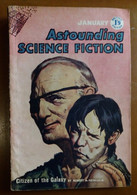 C1 ASTOUNDING Science Fiction UK BRE 01 1958 SF Pulp VAN DONGEN Heinlein RUSSELL  Port Inclus France - Sciencefiction