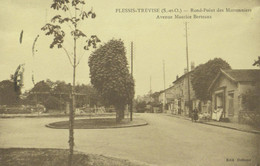 D 94 - LE PLESSIS-TREVISE - Rond-Point Des Marronniers - Av. Maurice Berteaux - Voyagée 1935 - Le Plessis Trevise