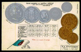 PORTUGAL - NUMISMATIQUE - ( Ed. H.S.M.- Dep. Nº 198266) Carte Postale - Münzen (Abb.)