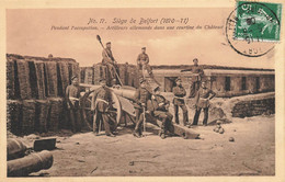 Siège De Belfort N°17 * 1906 * Pendant L'occupation , Artilleurs Allemands Dans Une Courtine Du Château - Belfort - Stad