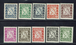 Martinique. 1947. Taxes N° 27/36. Neufs X. TB. - Portomarken