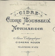 1904  DISTILLERIE CIDRERIE De Normandie P.Saintier Rouen Seine Maritime > Vairet Baudot Briqueterie Devenue Eco Musée - 1900 – 1949