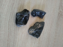 Obsidienne Noire Brute, Pierres Naturelles, Pierres Précieuses, Pierres De Guérison, Chakra 238gr - Minéraux