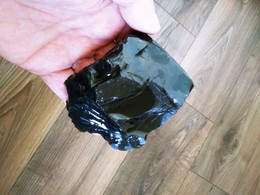 Obsidienne Noire Brute, Pierres Naturelles, Pierres Précieuses, Pierres De Guérison, Chakra 235gr - Minéraux