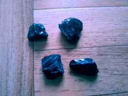 Obsidienne Noire Brute, Pierres Naturelles, Pierres Précieuses, Pierres De Guérison, Chakra 44gr - Minéraux