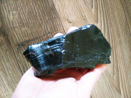 Obsidienne Noire Brute, Pierres Naturelles, Pierres Précieuses, Pierres De Guérison, Chakra 375gr - Minéraux