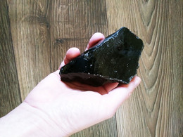 Obsidienne Noire Brute, Pierres Naturelles, Pierres Précieuses, Pierres De Guérison, Chakra 391gr - Minéraux