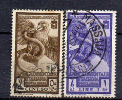 2166 149 - AFRICA ORIENTALE 1938 , Posta Aerea  Sassone N. 14/15 Usato. Augusto - Afrique Orientale Italienne