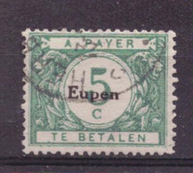 België Bezetting / Belgium Occupation Eupen Port 1 Used (1920) - OC55/105 Eupen & Malmédy