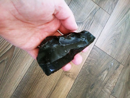 Obsidienne Noire Brute, Pierres Naturelles, Pierres Précieuses, Pierres De Guérison, Chakra 188gr - Minéraux