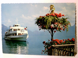 Lac Léman. Au Port De Vevey. Schweiz. Ansichtskarte / Postkarte Farbig, Ungel. Ca 60 / 70ger Jahre ?. Genfer S - Port