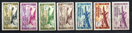 Col33 Colonie AEF Afrique  PA N° 1 à 4 + 6 à 8  Neuf X MH  Cote : 11,25€ - Nuevos