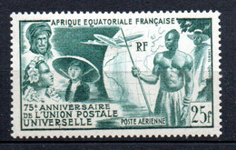 Col33 Colonie AEF Afrique  PA N° 54 Neuf X MH  Cote : 16,00€ - Ungebraucht